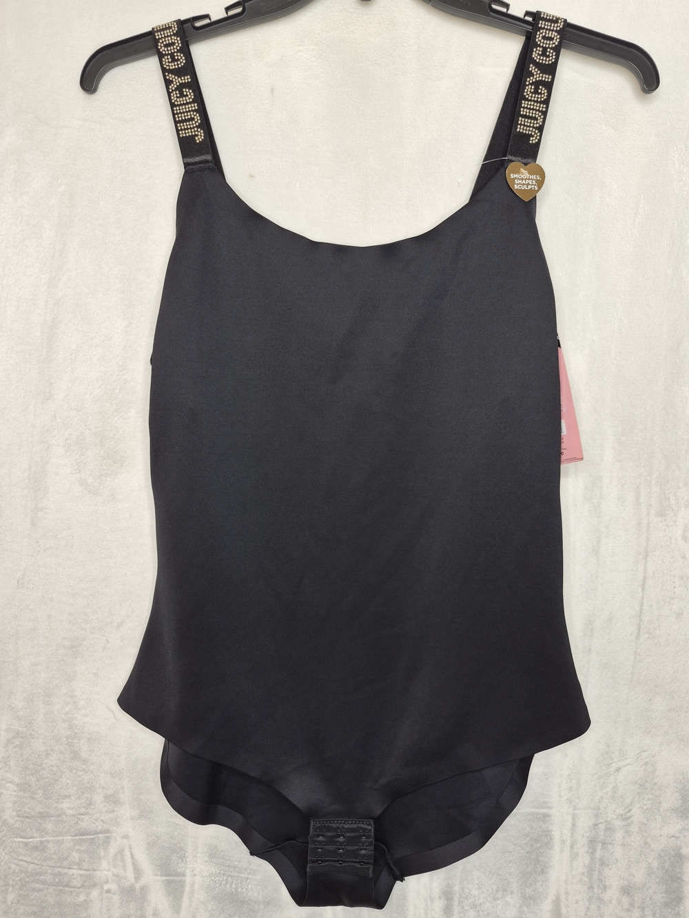 NWT Juicy Couture Black Body Shaper Studded Strap Shapewear Bodysuit 2X